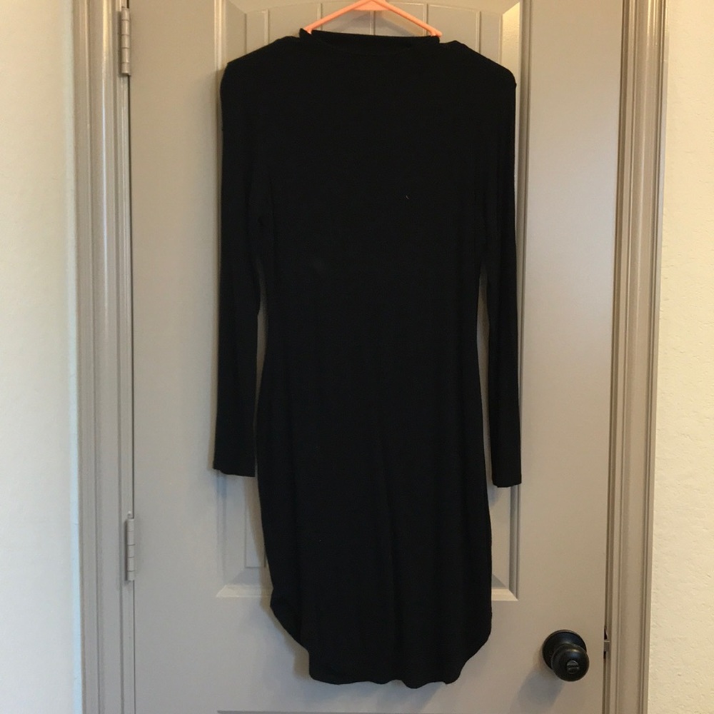 Long sleeve mock neck dress